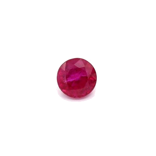 1.02 carat RED BRILLIANTSTEP cut Round Rubinas (1)