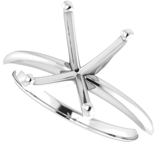 Sužadėtuvių Žiedas „Solitaire“ 950 Platinos Emerald 10mm x 8mm (5)