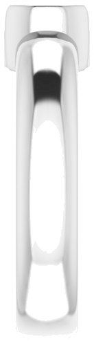 Sužadėtuvių Žiedas „Half Bezel Solitaire“ 585 Baltojo Aukso Round 6mm (4)