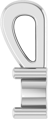 Sterling Silver 1-Stone Family Bar Pendant Mounting (3)