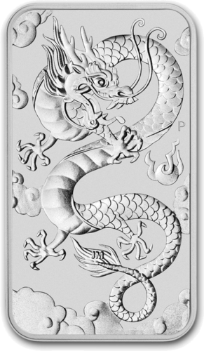 2019 Drakonas Australija 1 oz sidabrinė moneta (1)