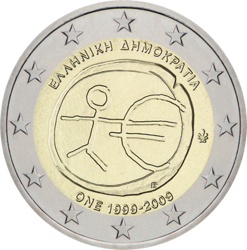2009 г. Гърция Монета от 2 евро ИПС (1)