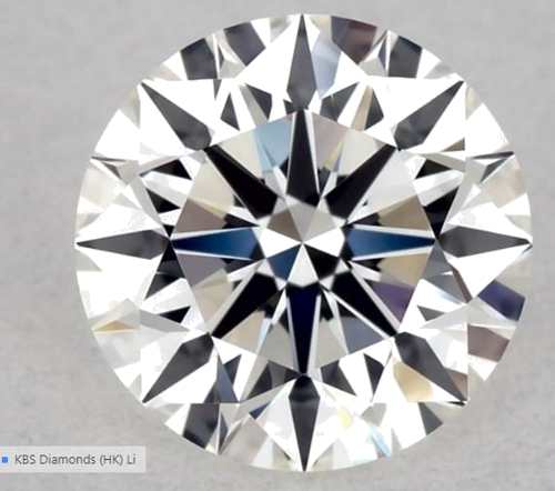 0.57 carat H-VVS2 Excellent cut Natūralus Round Deimantas (1)