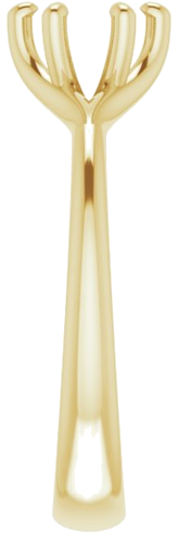 Sužadėtuvių Žiedas „Solitaire“ 585 Geltonojo Aukso Round 6mm (4)