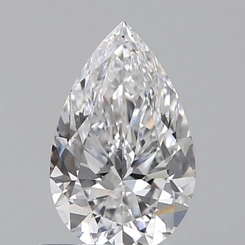 0.6 carat D-VS2 Natūralus Pear Deimantas (1)