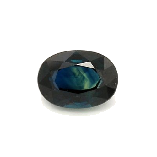 1.02 carat BLUE BRILLIANTSTEP cut Oval Safyras (1)