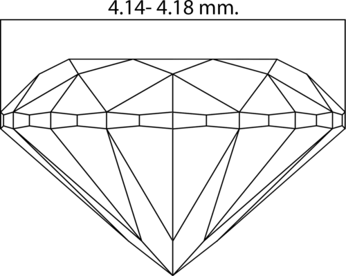 0.302 ct Briliantas apvalus Light Yellowish Gray / I1 / Exellent (2)