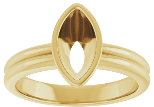 Sužadėtuvių Žiedas „Bezel-Set Solitaire“ 14k yellow gold Marquise 10mm x 5mm (3)