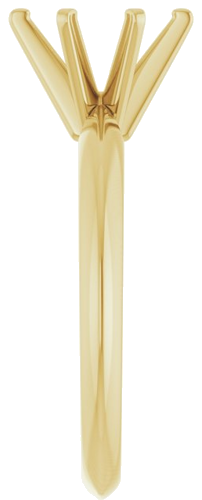 14K Yellow 8x6 mm Oval 6-Prong Solitaire Engagement Ring Mounting (4)