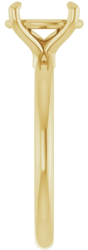 Sužadėtuvių Žiedas 585 Geltonojo Aukso Oval 9mm x 7mm (4)