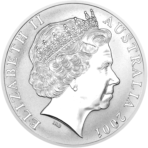 1 oz Silver Kangaroo 2001 Australia silver coin (2)