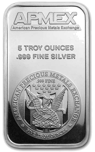 5 oz Apmex silver bar (1)