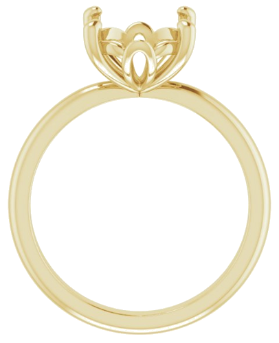 Sužadėtuvių Žiedas „Solitaire“ 585 Geltonojo Aukso Oval 11mm x 9mm (2)