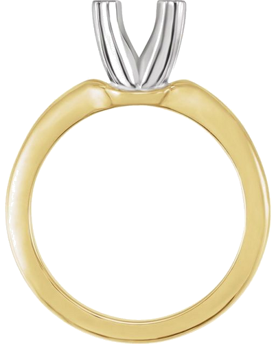 14K Yellow   White 10 mm Round 8-Prong Solitaire Ring Mounting (2)