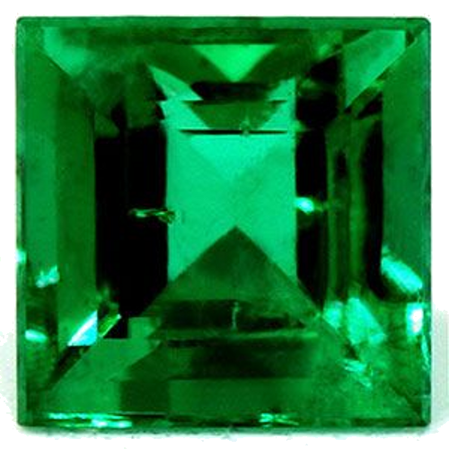 1.23 carat GREEN Square Smaragdas (1)