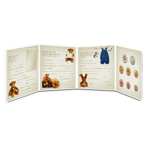 2022 Австрия BU Комполект Евро монети Новородено (2)