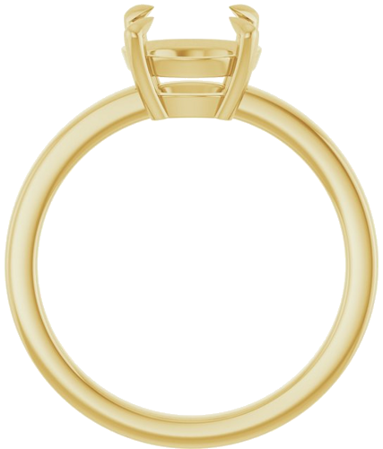 14K Yellow 8.2 mm Round Solitaire Engagement Ring Mounting (2)