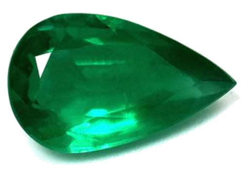2.91 carat GREEN Pear Smaragdas (1)