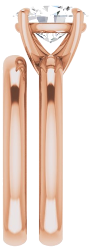 14K Rose 9x7 mm Oval Solitaire Engagement Ring Mounting (9)