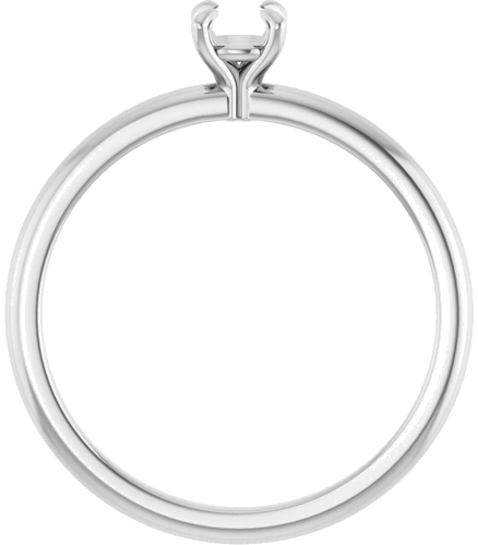Sužadėtuvių Žiedas „Solitaire“ 18k white gold Round 4.1mm (2)