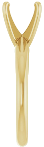 14K Yellow 7.8-8.6 mm Round 4-Prong Solitaire Ring Mounting (4)