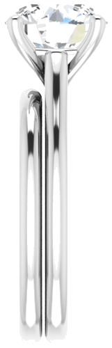 Sužadėtuvių Žiedas „Solitaire“ 950 Platinos Round 8.8mm (9)