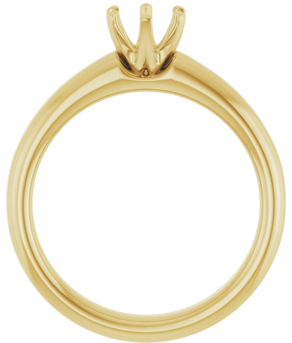 Sužadėtuvių Žiedas „Solitaire“ 585 Geltonojo Aukso Round 5.5mm (2)