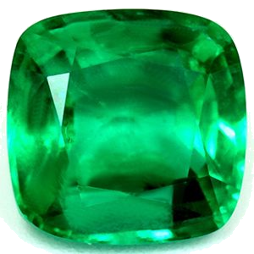 1.49 carat GREEN Cushion Smaragdas (1)