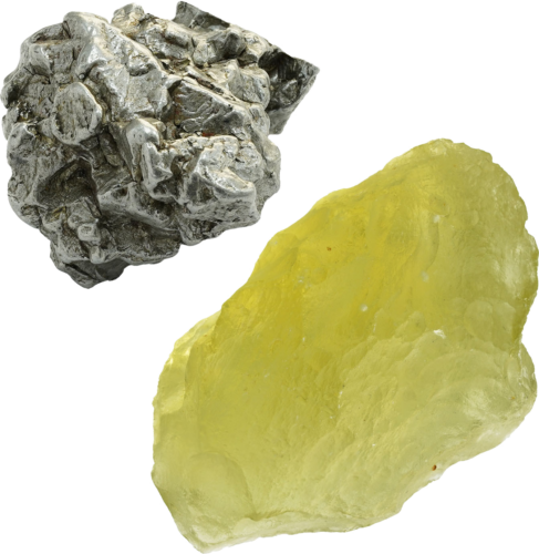 Meteoritas Campo del Cielo - Su Libijos stiklu (1)