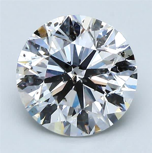 2.0 carat D-SI2 Very Good cut Natūralus Round Deimantas (1)
