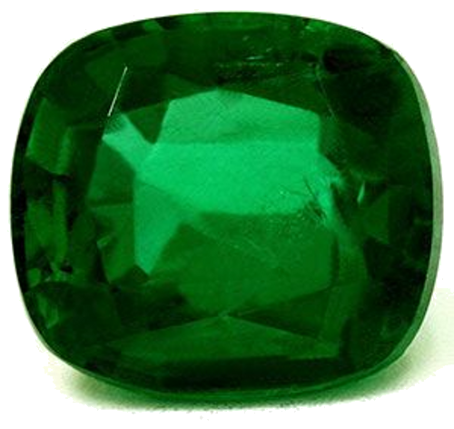 3.86 carat GREEN Cushion Smaragdas (1)