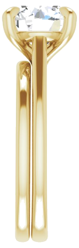 14K Yellow  8.8 mm Round Solitaire Engagement Ring Mounting (9)