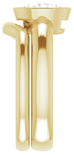 14K Yellow 8x6 mm Oval Engagement Ring Mounting (9)