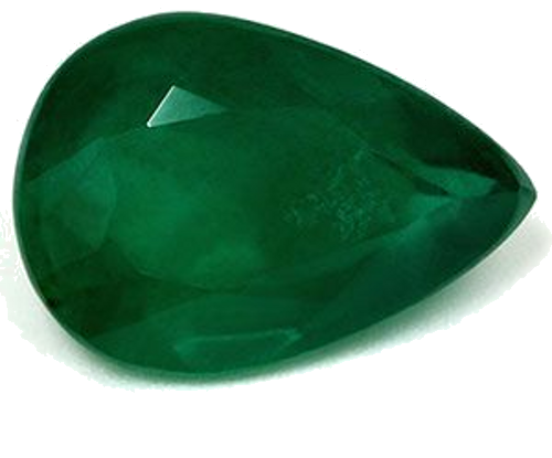 3.74 carat GREEN Pear Smaragdas (1)