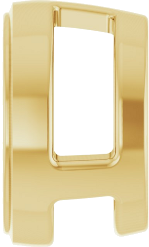 Pakabukas „Round Bezel-Set Slide“ 585 Geltonojo Aukso Round 7mm (3)