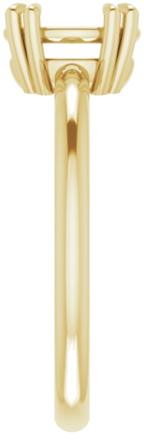 Sužadėtuvių Žiedas „Solitaire“ 585 Geltonojo Aukso Oval 8mm x 6mm (4)