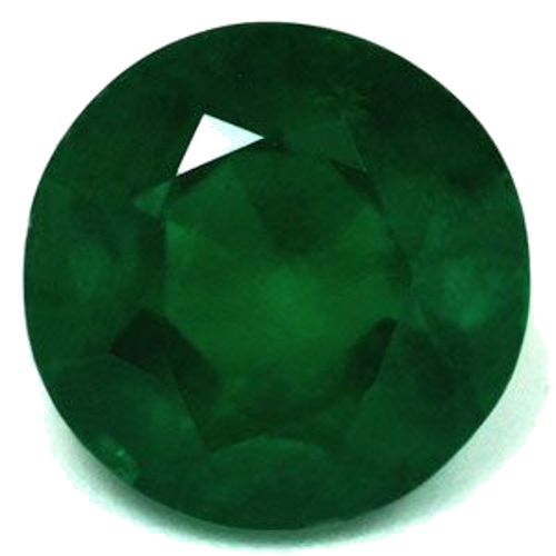 2.06 carat GREEN Round Smaragdas (1)