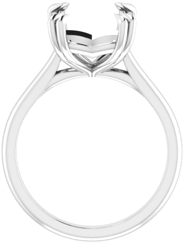 Sužadėtuvių Žiedas „Solitaire“ 950 Platinos Emerald 11mm x 9mm (2)