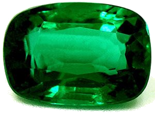 1.35 carat GREEN Cushion Smaragdas (1)