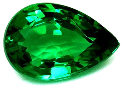 1.46 carat GREEN Pear Smaragdas (1)