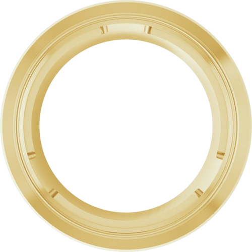 14K Yellow 7.5 mm Round Slide Pendant Mounting (1)