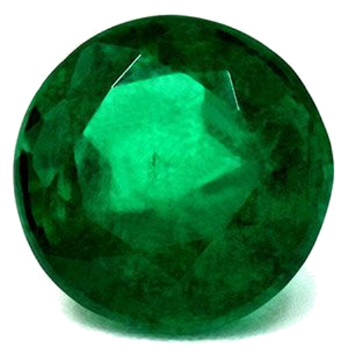 1.42 carat GREEN Round Smaragdas (1)