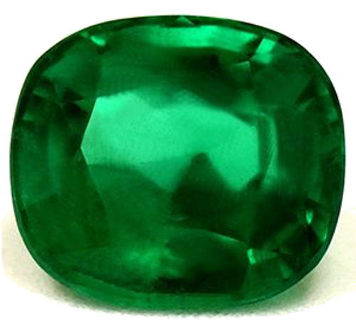 1.61 carat GREEN Cushion Smaragdas (1)