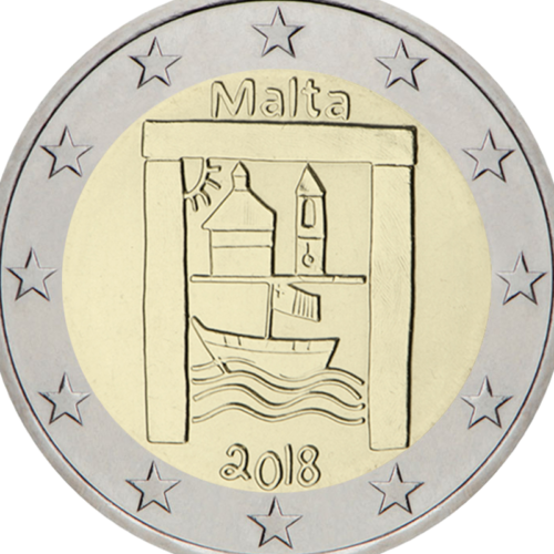2018 Malta Kultūros paveldas 2 eurų moneta (2)