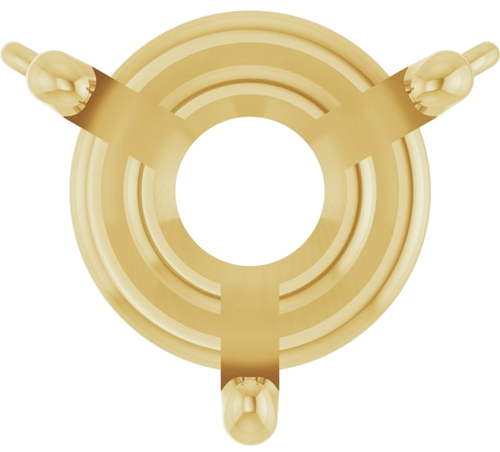 14K Yellow 8 mm Round 3-Prong Necklace Center (1)