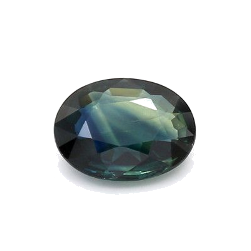 1.28 carat BLUE BRILLIANTSTEP cut Oval Safyras (1)