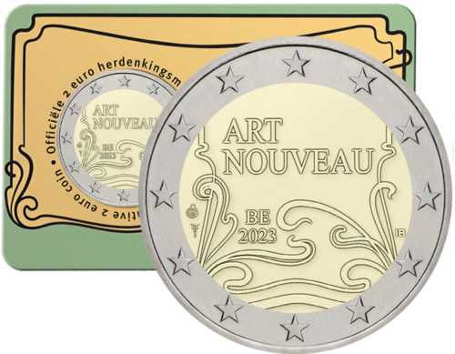 2023 Belgium Art Nouveau Modern 2 euro coin (1)