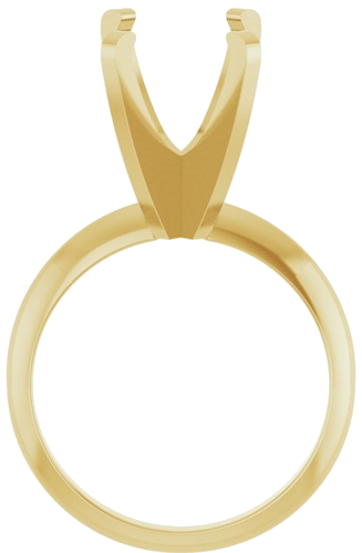 Sužadėtuvių Žiedas „Solitaire“ 585 Geltonojo Aukso Oval 12mm x 10mm (2)