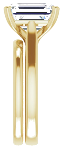 14K Yellow 10x8 mm Emerald Engagement Ring Mounting (9)