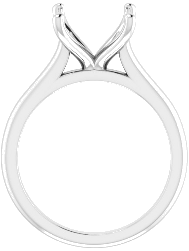 Sužadėtuvių Žiedas „Solitaire“ 585 Baltojo Aukso Oval 12mm x 10mm (2)